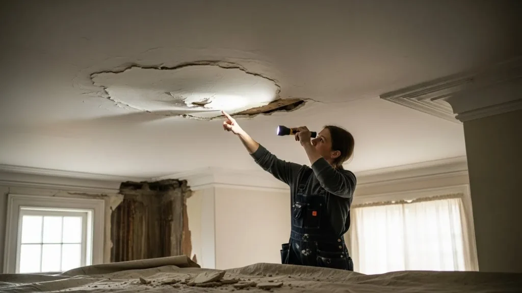 How to Deal with Bulging Plaster Ceilings in Durham