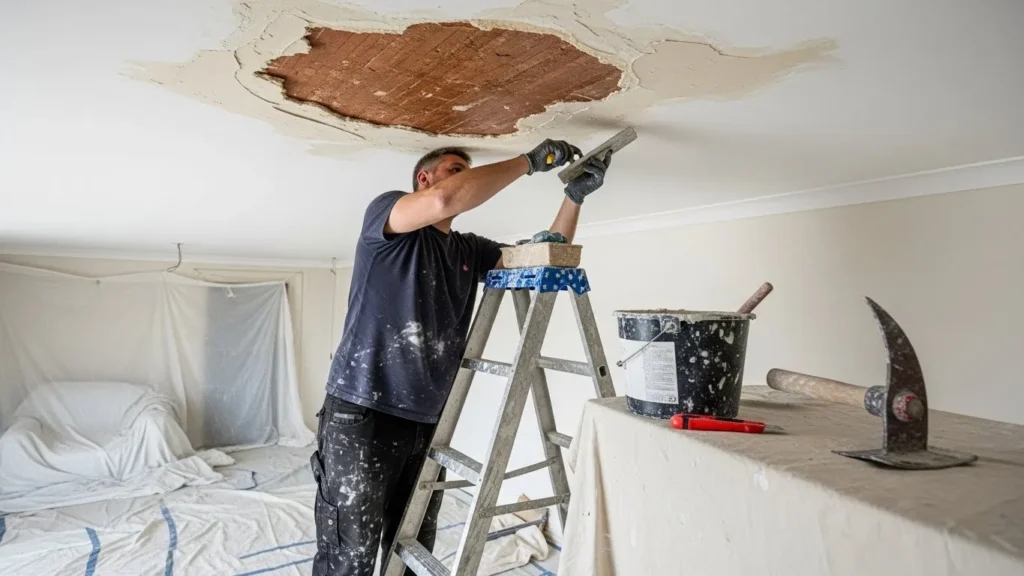 How to Repair a Plaster Ceiling from Water Damage Durham