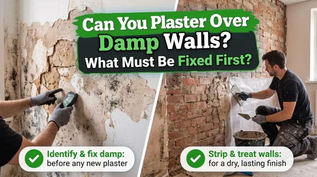 Can You Plaster Over Damp Walls? What Must Be Fixed First?