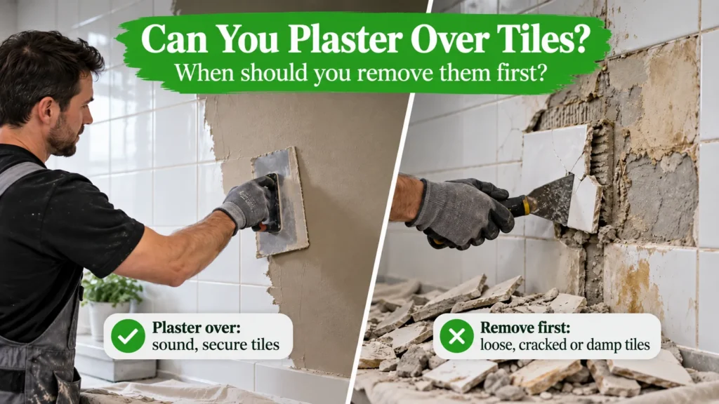 Can You Plaster Over Tiles? When Should You Remove Them First?